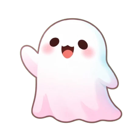Suki, the friendly ghost mascot